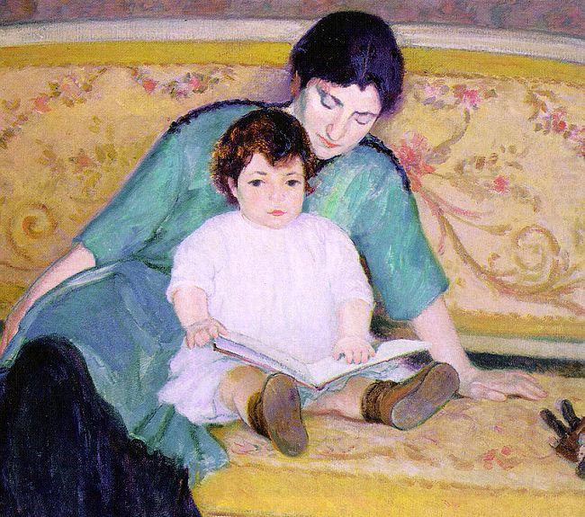 Bernhard Gutmann Mother and Baby Elizabeth china oil painting image